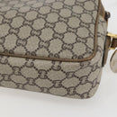 GUCCI GG Plus Supreme Shoulder Bag PVC Leather Beige Gold Auth 151550-16