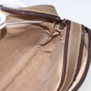 GUCCI GG Plus Supreme Shoulder Bag PVC Leather Beige Gold Auth 151550-21