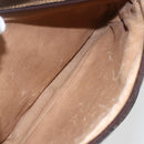 GUCCI GG Plus Supreme Shoulder Bag PVC Leather Beige Gold Auth 151550-24