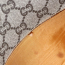 GUCCI GG Plus Supreme Shoulder Bag PVC Leather Beige Gold Auth 151550-12