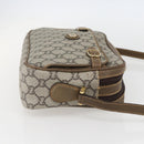 GUCCI GG Plus Supreme Shoulder Bag PVC Leather Beige Gold Auth 151550-4