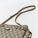 GUCCI GG Plus Supreme Shoulder Bag PVC Leather Beige Gold Auth 151550-8