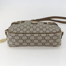 GUCCI GG Plus Supreme Shoulder Bag PVC Leather Beige Gold Auth 151550-5
