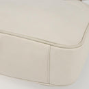 GUCCI Bamboo Shoulder Bag Leather 2way White Gold 001 3444 1638 Auth 151551-13