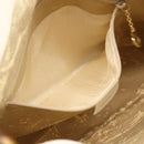 GUCCI Bamboo Shoulder Bag Leather 2way White Gold 001 3444 1638 Auth 151551-20