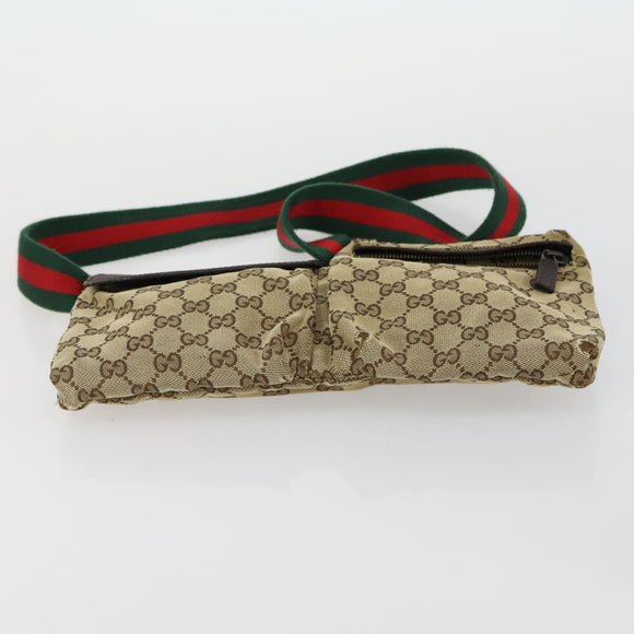 GUCCI GG Canvas Shoulder Bag 3 Set Beige Brown black Auth 151555