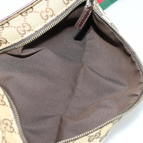 GUCCI GG Canvas Shoulder Bag 3 Set Beige Brown black Auth 151555