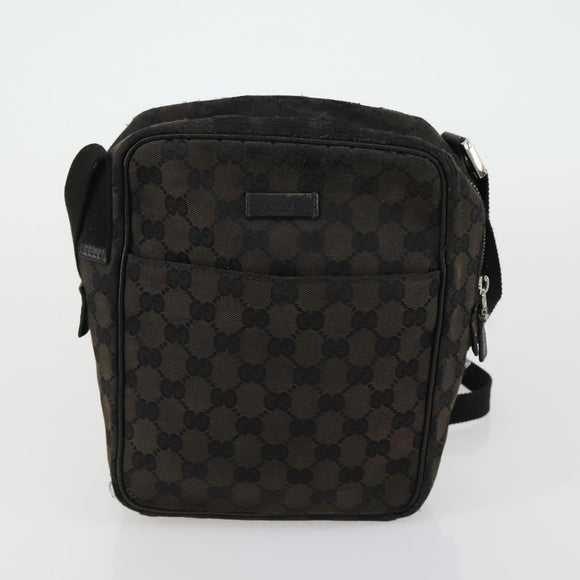 GUCCI GG Canvas Shoulder Bag 3 Set Beige Brown black Auth 151555