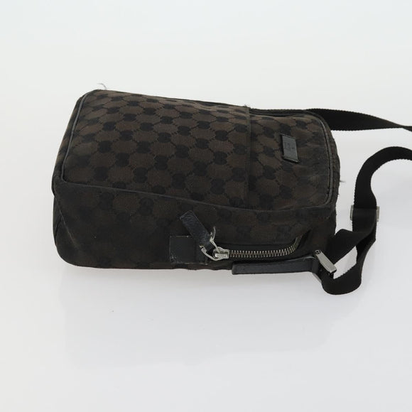 GUCCI GG Canvas Shoulder Bag 3 Set Beige Brown black Auth 151555