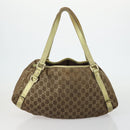 GUCCI GG Canvas Shoulder Bag 3 Set Beige Brown black Auth 151555-3