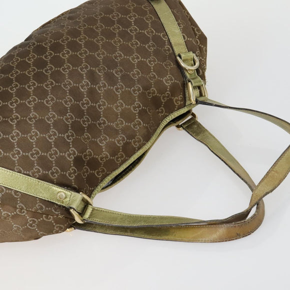 GUCCI GG Canvas Shoulder Bag 3 Set Beige Brown black Auth 151555