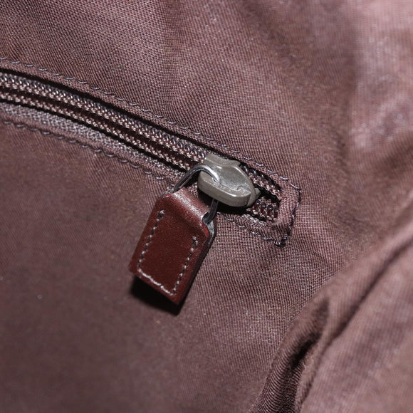 GUCCI GG Canvas Shoulder Bag Beige Silver 145857 Auth 151556