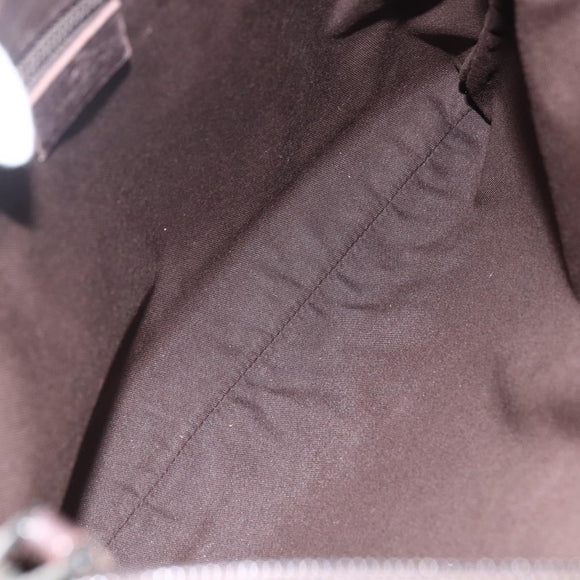 GUCCI GG Canvas Shoulder Bag Beige Silver 145857 Auth 151556