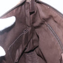 GUCCI GG Canvas Shoulder Bag Beige Silver 145857 Auth 151556-19