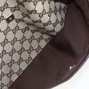GUCCI GG Canvas Shoulder Bag Beige Silver 145857 Auth 151556-21