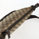 GUCCI GG Canvas Shoulder Bag Beige Silver 145857 Auth 151556-6