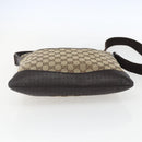 GUCCI GG Canvas Shoulder Bag Beige Silver 145857 Auth 151556-9