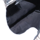 GUCCI GG Canvas Waist Bag Black Silver 131236 Auth 151557-11