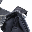 GUCCI GG Canvas Waist Bag Black Silver 131236 Auth 151557-20