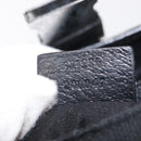 GUCCI GG Canvas Waist Bag Black Silver 131236 Auth 151557-12