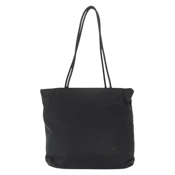 PRADA Tote Bag Nylon Black Silver Auth 151558 - 0