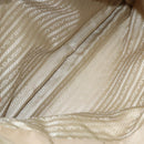 PRADA Hand Bag Nylon Beige Silver Auth 151559-24