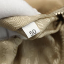 PRADA Hand Bag Nylon Beige Silver Auth 151559-12