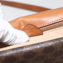 CELINE Macadam Canvas Shoulder Bag PVC Leather Brown Gold Auth 151561-22