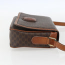 CELINE Macadam Canvas Shoulder Bag PVC Leather Brown Gold Auth 151561-5