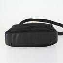 GUCCI Bamboo Shoulder Bag Suede 2way Black Gold 001 2113 1577 Auth 151562-5