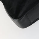 GUCCI Bamboo Shoulder Bag Suede 2way Black Gold 001 2113 1577 Auth 151562-10