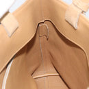 GUCCI Hand Bag Suede Beige Auth 151564-17