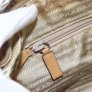 PRADA Shoulder Bag Nylon Yellow Silver Auth 151569-17