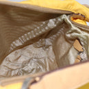 PRADA Shoulder Bag Nylon Yellow Silver Auth 151569-20