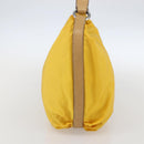 PRADA Shoulder Bag Nylon Yellow Silver Auth 151569-5