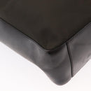 PRADA Hand Bag Nylon Khaki Silver Auth 151570-15