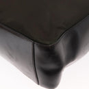 PRADA Hand Bag Nylon Khaki Silver Auth 151570-16
