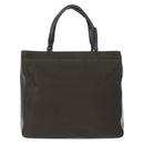 PRADA Hand Bag Nylon Khaki Silver Auth 151570-2
