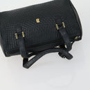 BURBERRY BALLY Draagtas Leer Canvas 2-delige set Beige Navy Auth 151571-5