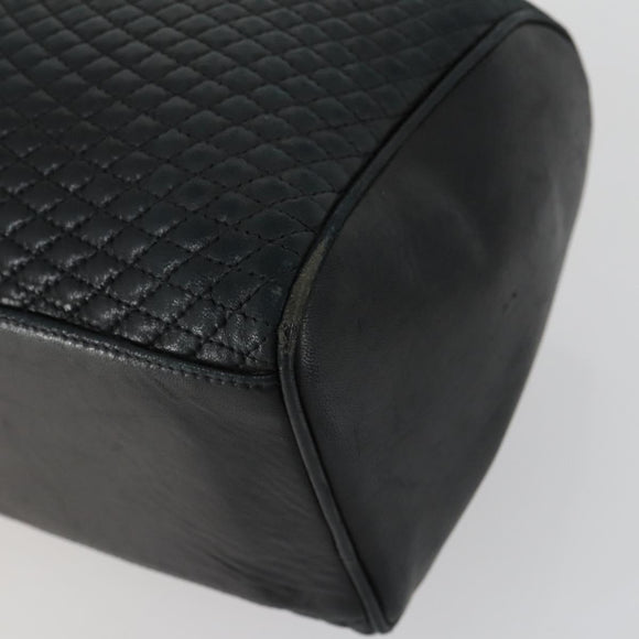 BURBERRY BALLY Tote Bag Leather Canvas 2 Set Beige Navy Auth 151571