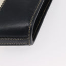 LOEWE Hand Bag Canvas White Gold Auth 151572-9