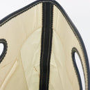 LOEWE Hand Bag Canvas White Gold Auth 151572-17