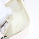 LOEWE Hand Bag Canvas White Gold Auth 151572-22