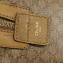 CELINE Macadam Canvas Boston Bag PVC Beige Gold Auth 151574-19