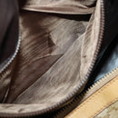 CELINE Macadam Canvas Boston Bag PVC Beige Gold Auth 151574-24