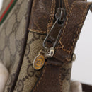 GUCCI GG Supreme Web Sherry Line Bag PVC Beige Gold 32 02 004 Auth 151575-10