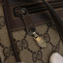 GUCCI GG Supreme Web Sherry Line Bag PVC Beige Gold 32 02 004 Auth 151575-18