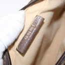 GUCCI GG Supreme Web Sherry Line Bag PVC Beige Gold 32 02 004 Auth 151575-12