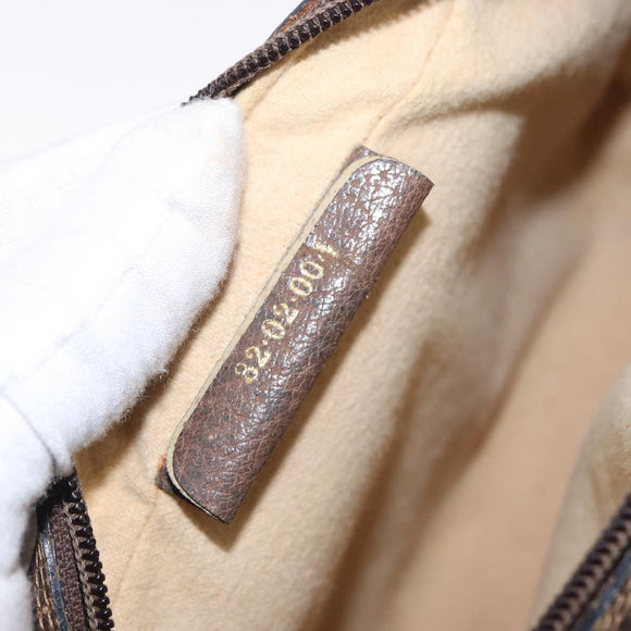 GUCCI GG Supreme Web Sherry Line Bag PVC Beige Gold 32 02 004 Auth 151575