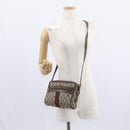 GUCCI GG Supreme Web Sherry Line Bag PVC Beige Gold 32 02 004 Auth 151575-24